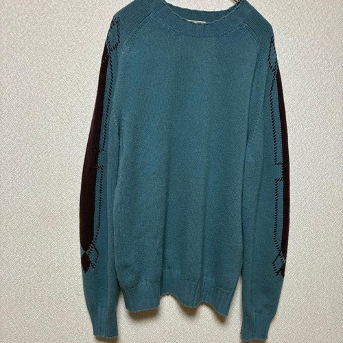 Hermès, USED HERMES 100% CASHMERE LEATHER STITCH KNIT XL MADE IN ITALY GOOD