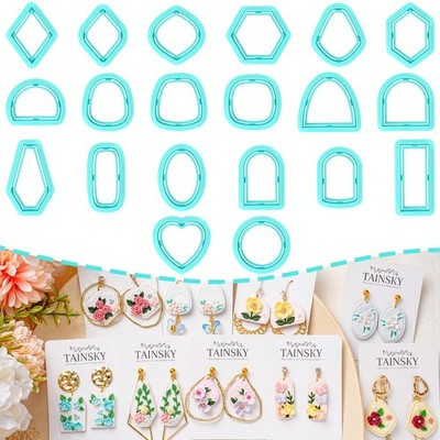 Polymer Clay Cutters - 20 Shapes Frame Clay Cutters, Boho Polymer Clay Cutter...