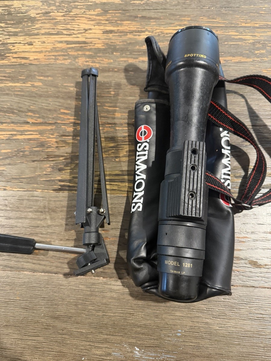 simmons spotting scope Model 1281 With Tripod 20-60x60 | eBay
