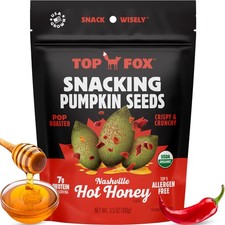 Top Fox Snacks Pumpkin Seeds to Eat Nashville Hot Honey, 3.5 oz – 6 Pack  Glu... 35.68 per gallon