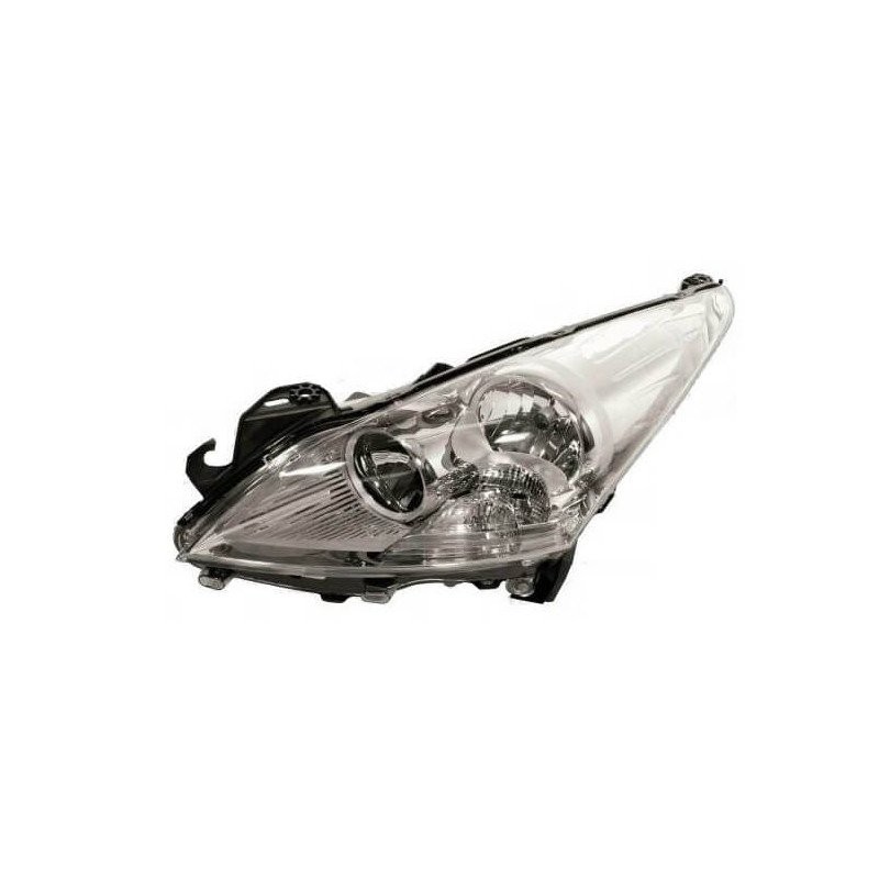 Phare avant gauche H7/H7 Peugeot 5008 2009-2013 à double réflecteur halogène