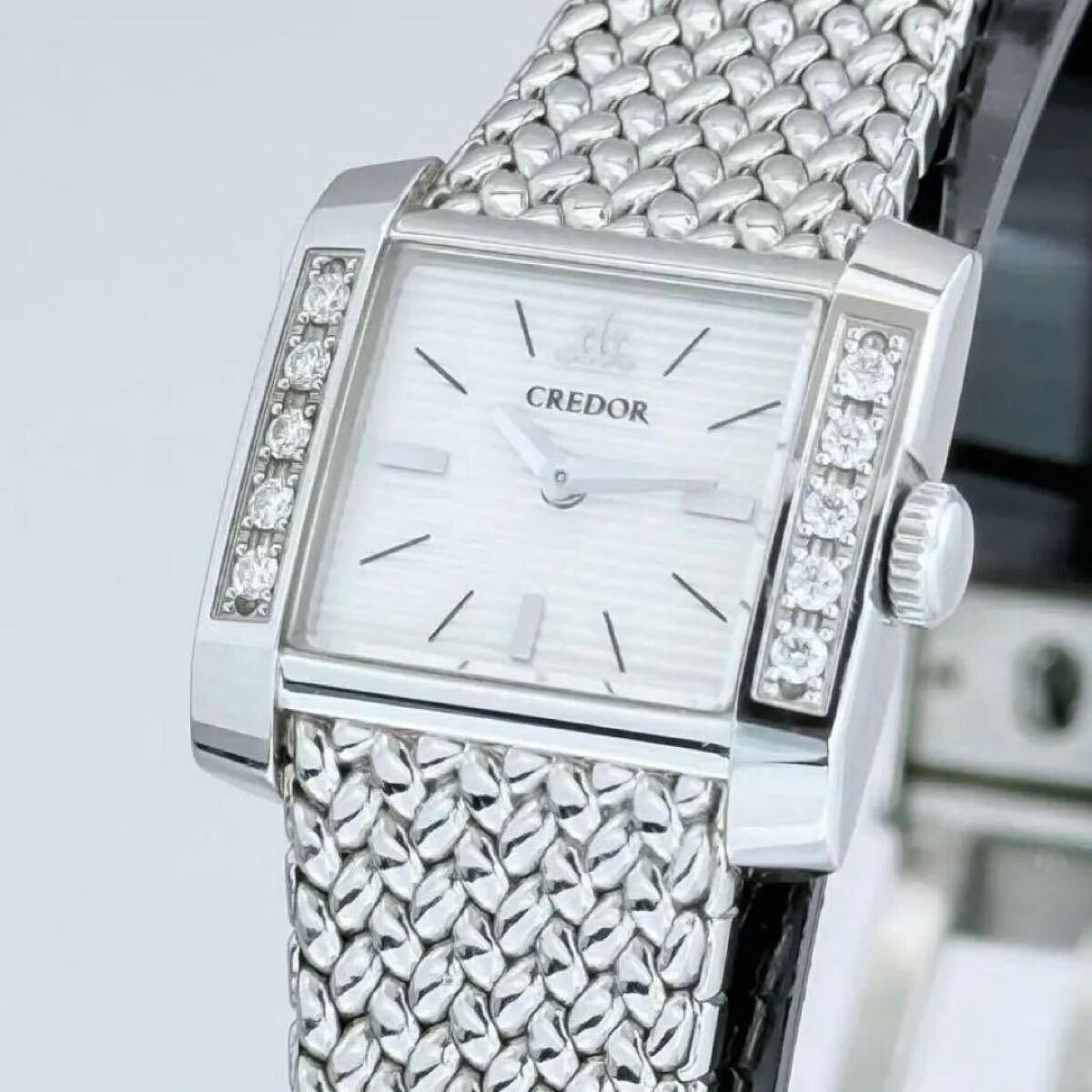 SEIKO Credor 1E70-0BY0 Diamond Bezel Women's Working