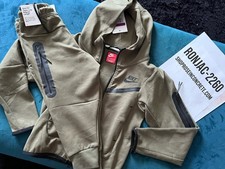 Nike Tech Fleece Kids Green Tracksuit Set Hoodie Joggers NEW - Size 3T