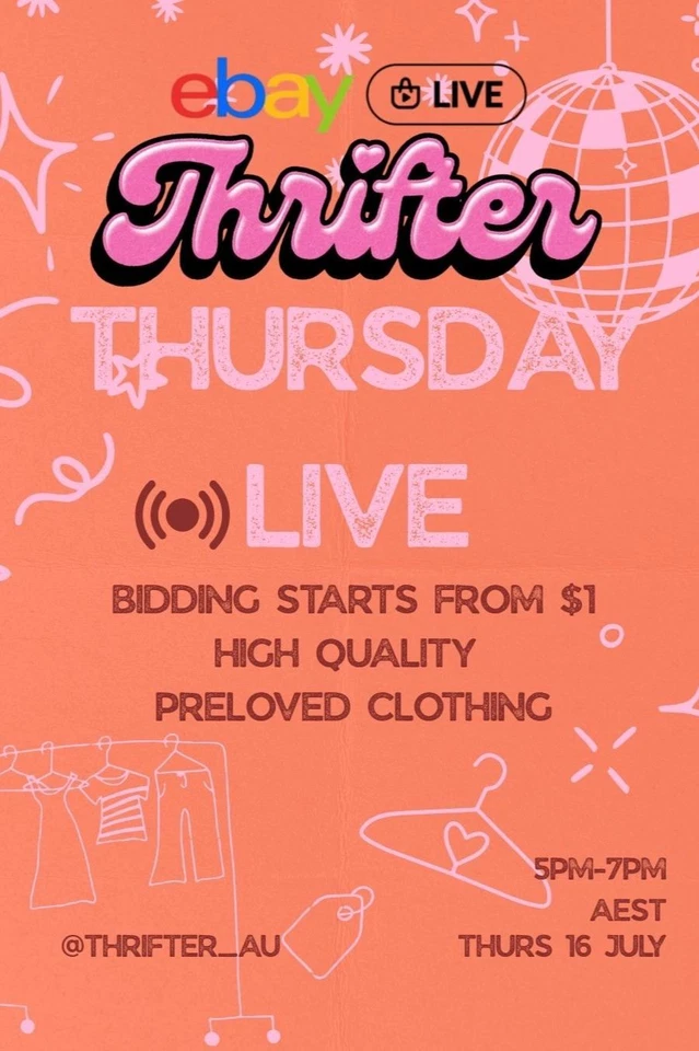THRIFTER PRE LOVED CLOTHING LIVE