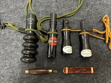 Lot of 6 Assorted Predator Calls - JStewart, Lohmans, Burnham, Thomas, & Knight