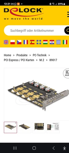 PCI Express Karte von Delock