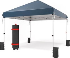 Relax Field 3x3m Pop Up Gazebo With Roller Bag Navy Blue Colour Boxed
