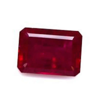 Lab Created Ruby With Visible Inclusions Octagon Loose Stones (6x4mm - 30x20mm)