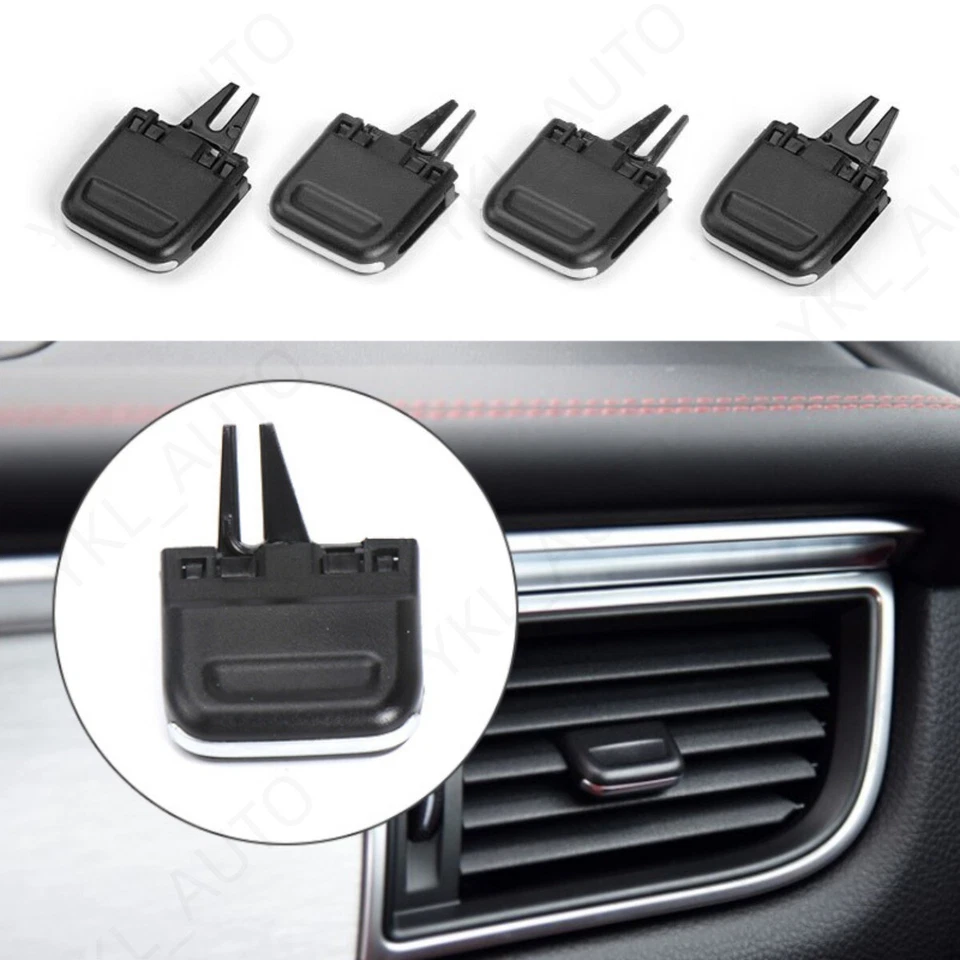 4X Front A/C Conditioner Air Vent Outlet Tab Clip For Porsche Macan 2014-2017​ Foto 2 de 4