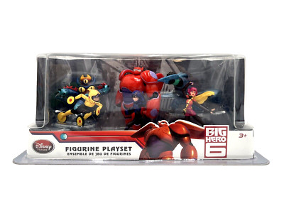 Big Hero 6 Figure Set Baymax Honey Hiro Fred Wasabi Tomago Disney Store 2014