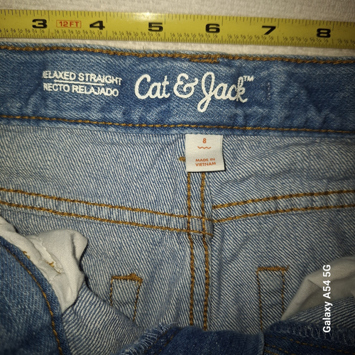 Boys Jeans Cat and Jack size 8 Relaxed Skinny - Picture 4 of 6