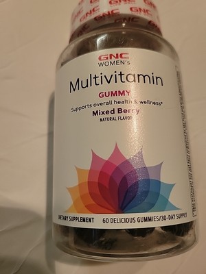 GNC Women's Multivitamin Health & Wellness Gummy Mixed Berry Flavor 60 Gummies