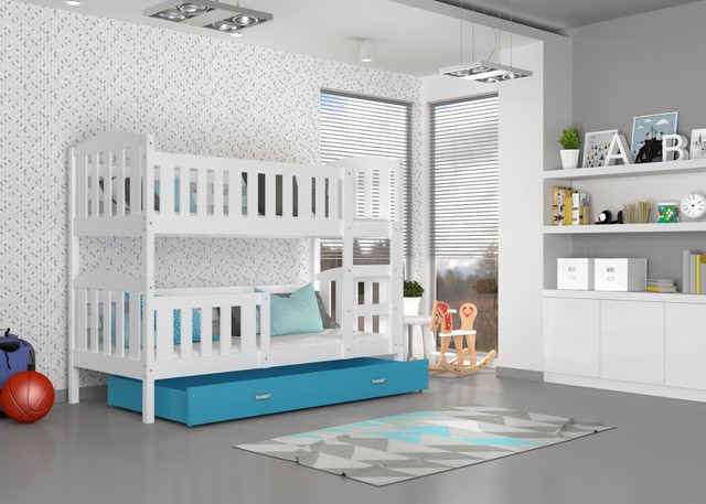 Kinderbett Denis 2 Etagenbett Hochbett Oko Doppelstockbett Bett Stockbett Weiss Ebay