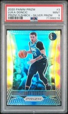 2020 Panini Prizm Prizm Flashback 3 Luka Doncic Silver Prizm PSA 9