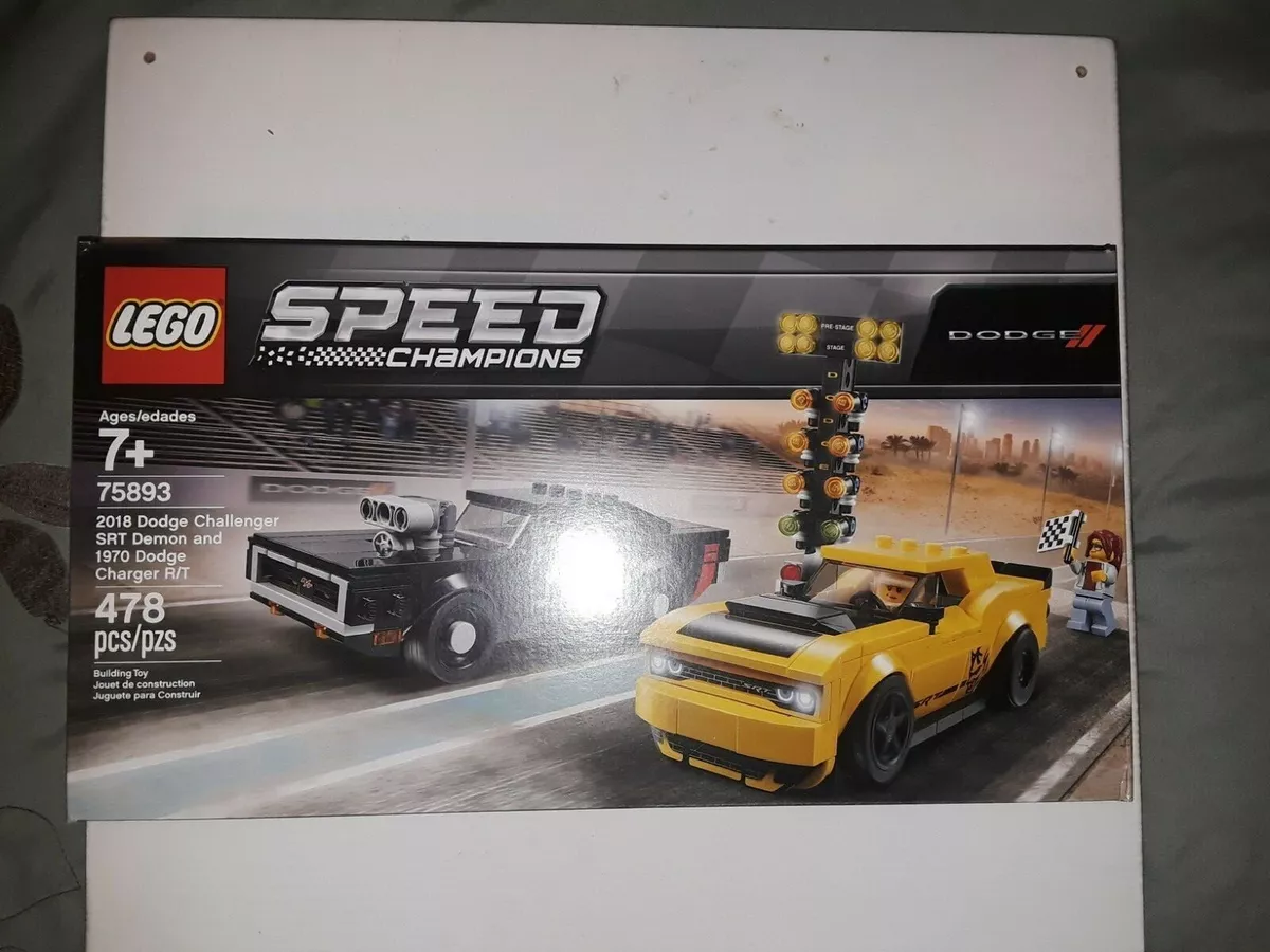 Lego speed champions 2018 dodge challenger srt demon and 1970 75893 sale