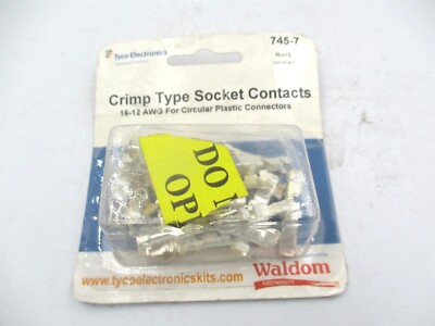 Tyco (745-7) 16 to 12 AWG Socket Contact Connector Kit - 25 Count 