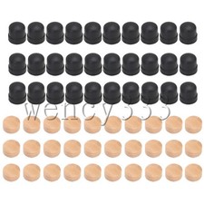 Trombone Slide Rubber End Tips with Cork Pads for DIY Repairing Tools Pack of 60