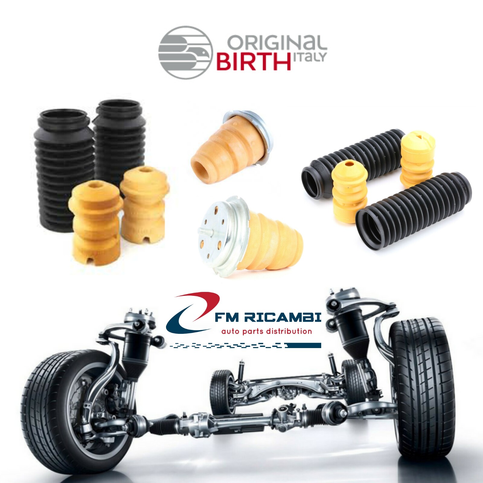 50078 ORIGINAL BIRTH TAMPONE AMMORTIZZATORE ANT. ALFA 156 97>
