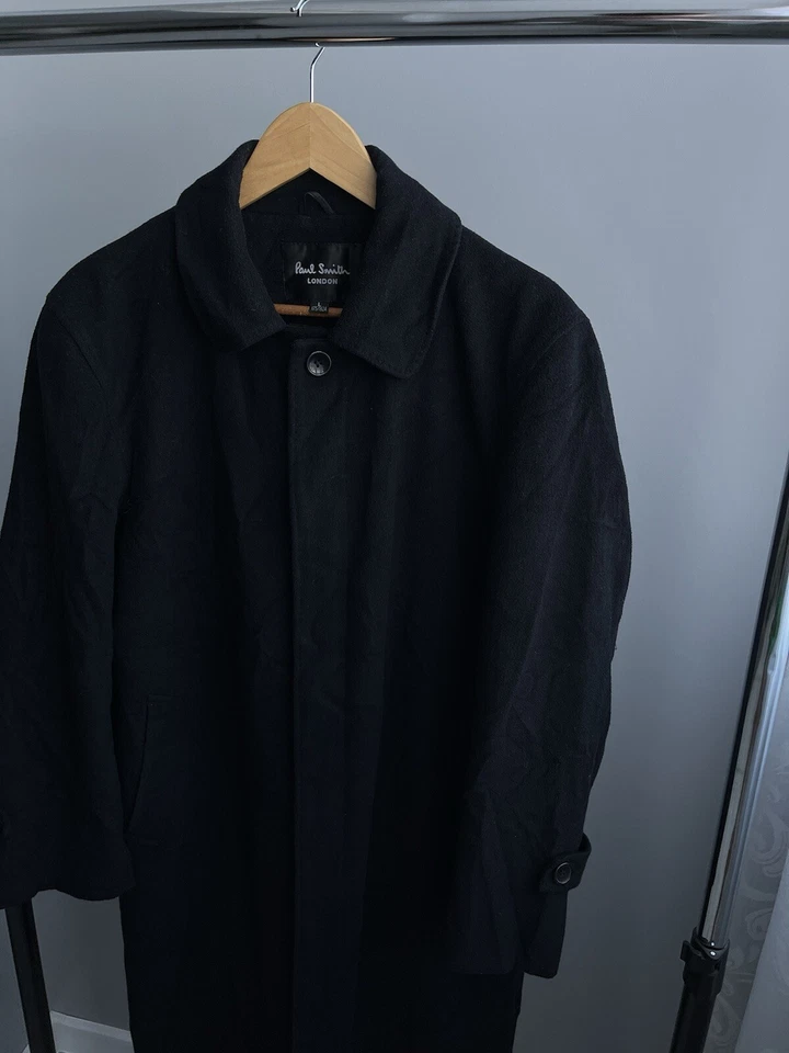 Abrigo largo de lana de cachemir vintage Paul Smith London gabardina japonés para hombre L Foto 2 de 4