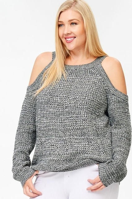 one open shoulder sweater
