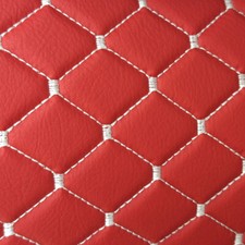 Stitched Vinyl Synthetic Leather Auto Upholstery Material 2x2 5x5cm Rhombus Stitched Vinyl Synthetic Leather Auto Upholstery Material 2x2 5x5cm Rhombus