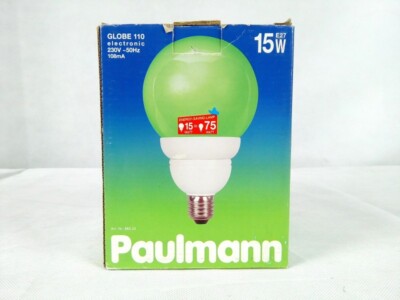 15W Paulmann 880.34 ESL E27 energy saving lamp globe green bulb light bulb