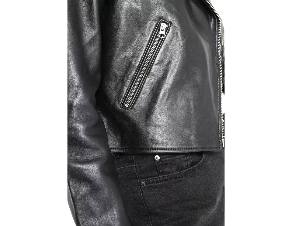 LEVI'S 100% AUTHENTIC LEATHER BIKER JACKET "CLEARANCE £79. " SIZE Medium - Image 4 of 4