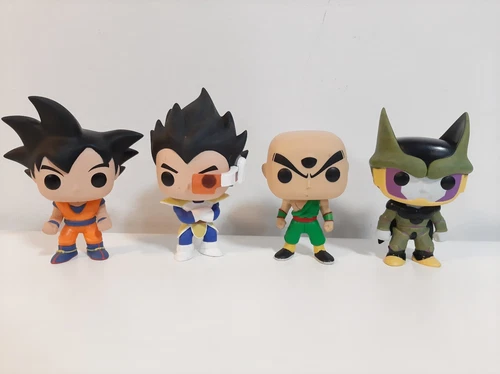 Lot of 4 Pop Vinyl Figures - Dragon Ball Z #9, #10, #13, #384 - OOB