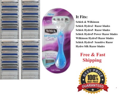 17 Schick Hydro3 Razor Blades Refills Cartridges 4 8 Fit Hydro Silk Shaver 