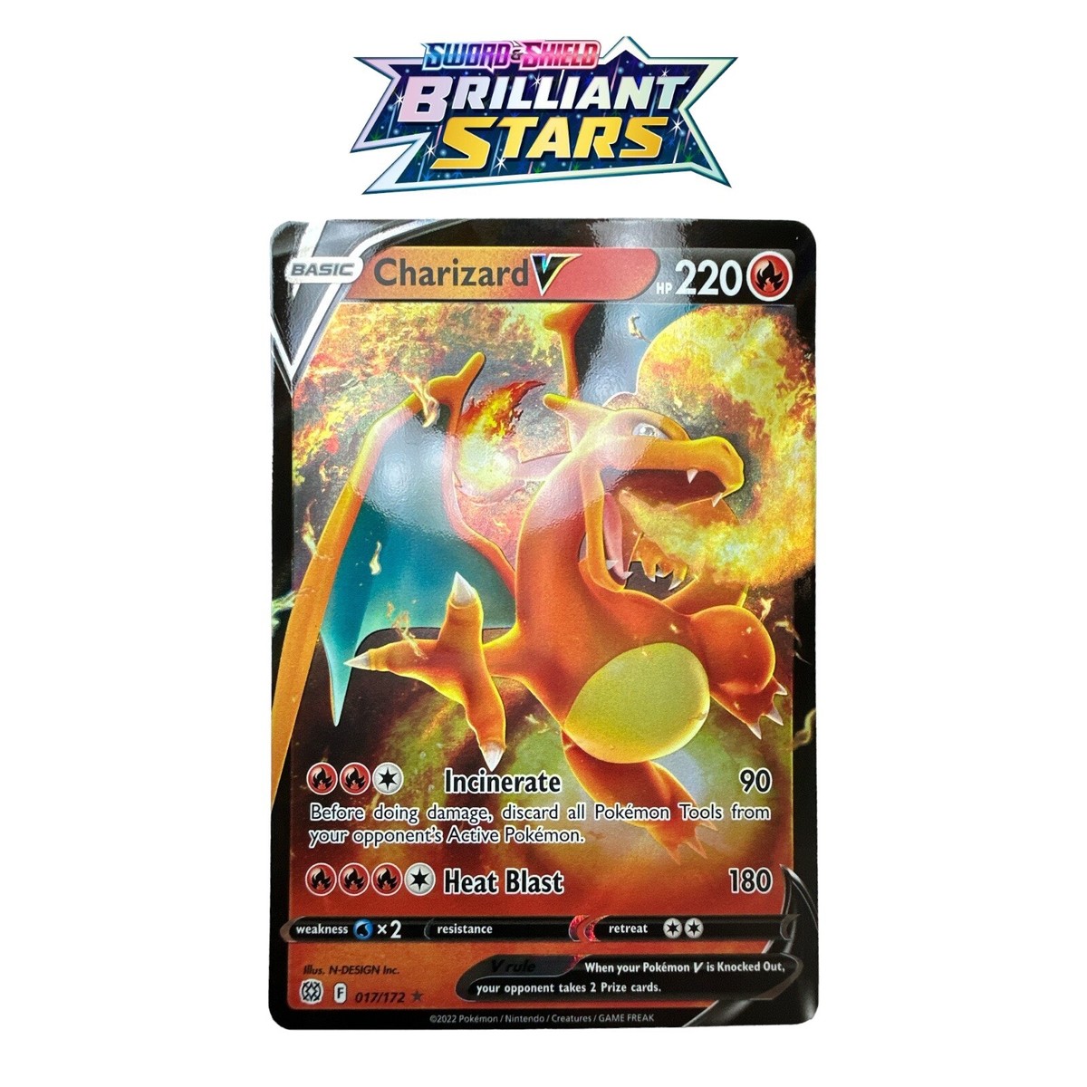 Charizard V 017/172 Brilliant Stars NM Ultra Rare Pokémon Card | eBay