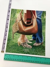 Clipping - lawn clogs feet ankles photo Coach shoes & bag Print Ad