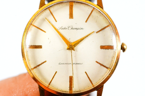 SEIKO Champion Watch Men's 1960s Seiko J15004E Diashock Gold Plated Wristwatch - Picture 9 of 18