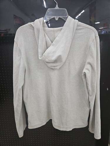 Lands End Sudadera con Capucha Mujer Lg Petite Cremallera Completa Sudadera Elastizada Cincha Crema  - Imagen 6 de 7