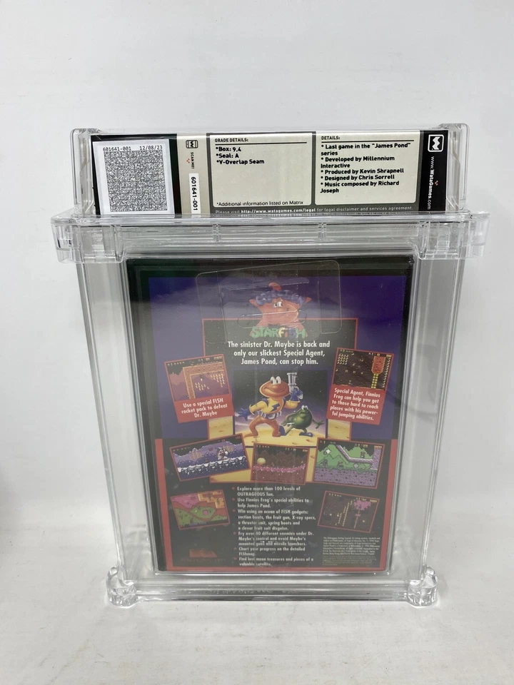 SEGA GENESIS FACTORY SEALED GAME JAMES POND 3 BRAND NEW WATA 9.4 A TOP OF POP 1 - Image 3 of 4