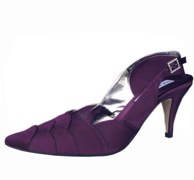 Evening Shoes Ladies Purple Shoes And Matching Bag Ladies Wedding