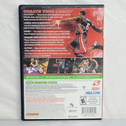 NBA 2K14 (Microsoft Xbox 360, 2013) No Manual - Picture 2 of 3