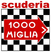 1000 MILLE MIGLIA SCUDERIA MILLES RACING TRACK AUTOCOLLANT STICKER  MB064