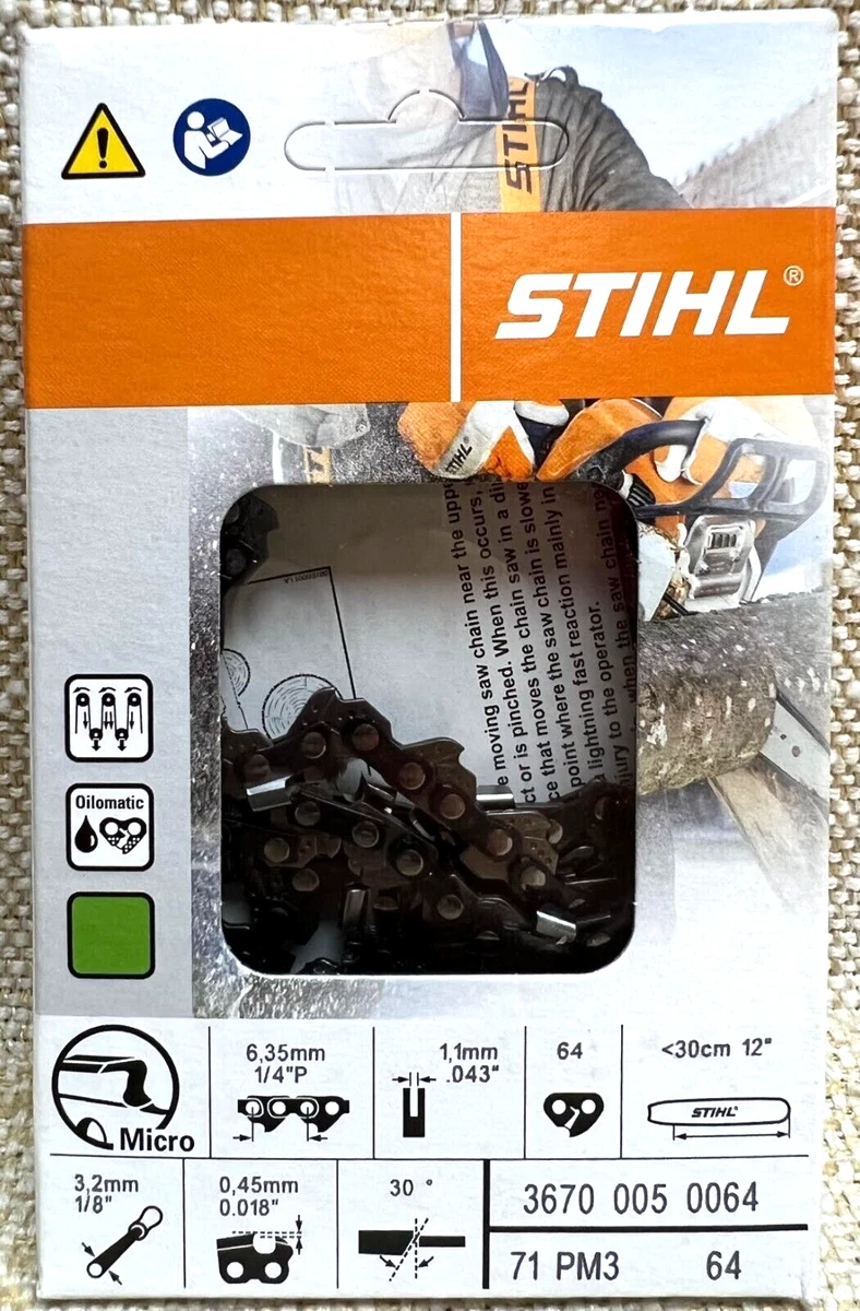 STIHL 3670 005 0064 SAW CHAIN 71PM3 64 12