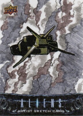 Aliens, Upper Deck 2018: Darwin Alcazar Sketchkarte