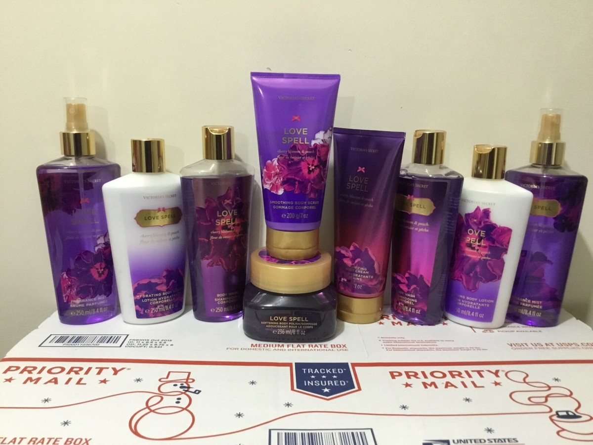 VICTORIA'S SECRET LOVE SPELL BODY MIST, LOTION, HAND CREAM, BODY