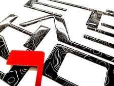 3D TOPOGRAPHIC BLACK DOMED TAILGATE LETTER FOR COLORAD 2023-26 US MADE