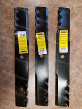 Set of 3 - 18" Predator Mower Multching Blades 36"/52" cut for John Deere Scag +