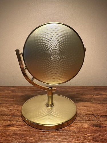 Eleganter Messing Schreibtisch Schminkspiegel VINTAGE West Germany