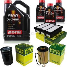 MOTUL 8 L 5W-30 MOTOR-ÖL+MANN-FILTER für KIA Pro Cee'D ED 2.0 CRDi 140