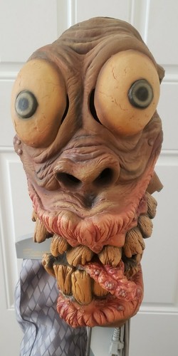 22" EXTRA LARGE THICK RUBBER BULGING EYE CRAZY TROLL/ GHOUL FULL HEAD MASK - Picture 2 of 6