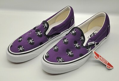 VANS x 2001 Wacko Maria OG is Slip-On Sneakers, Purple Record Pattern Buy Wacko Maria x Vans OG Classic Slip-On  main image 4