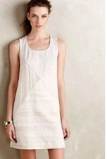 Dolan Anthropologie Women's Dress Sleeveless Knit Paneled Size Large Shift