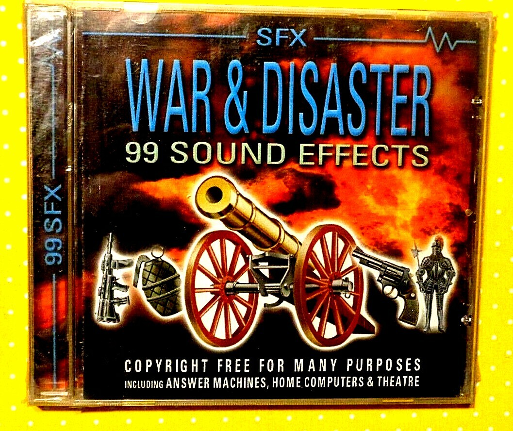 WAR & DISASTER  -  99 SOUND EFFECTS  -  CD 2016 NUOVO E SIGILLATO