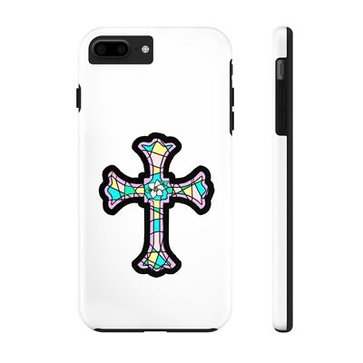 Stained Glass Cross Tough Phone Case, Beautiful Gift for the Proud,  Religious, | eBay