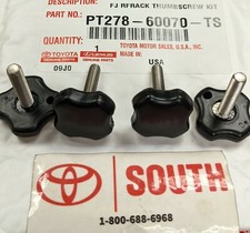 Genuine Toyota2007-2014 Fj Cruiser Roof Rack Thumbscrew Set Of 4 Pt278-60070-ts Genuine Toyota2007-2014 Fj Cruiser Roof Rack Thumbscrew Set Of 4 Pt278-60070-ts